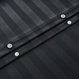 Black Stripes Duvet Cover Set 6Pcs