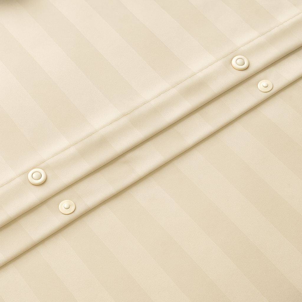 Cream Stripes Duvet Cover Set 6PCS