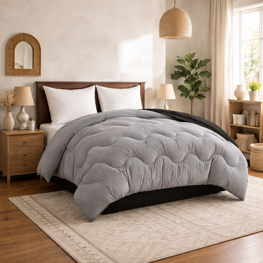 Dual Sides Comforter - Graphite