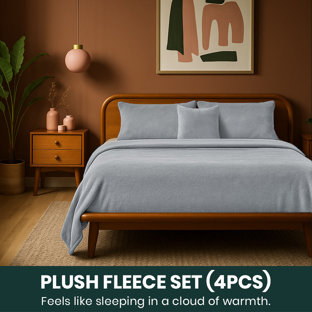 All-Season Cozy Fleece Set – Ash