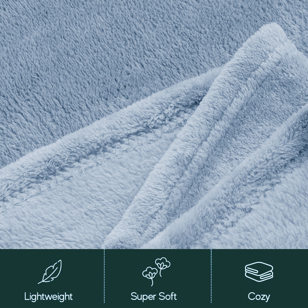 All-Season Cozy Fleece Set – Light Blue