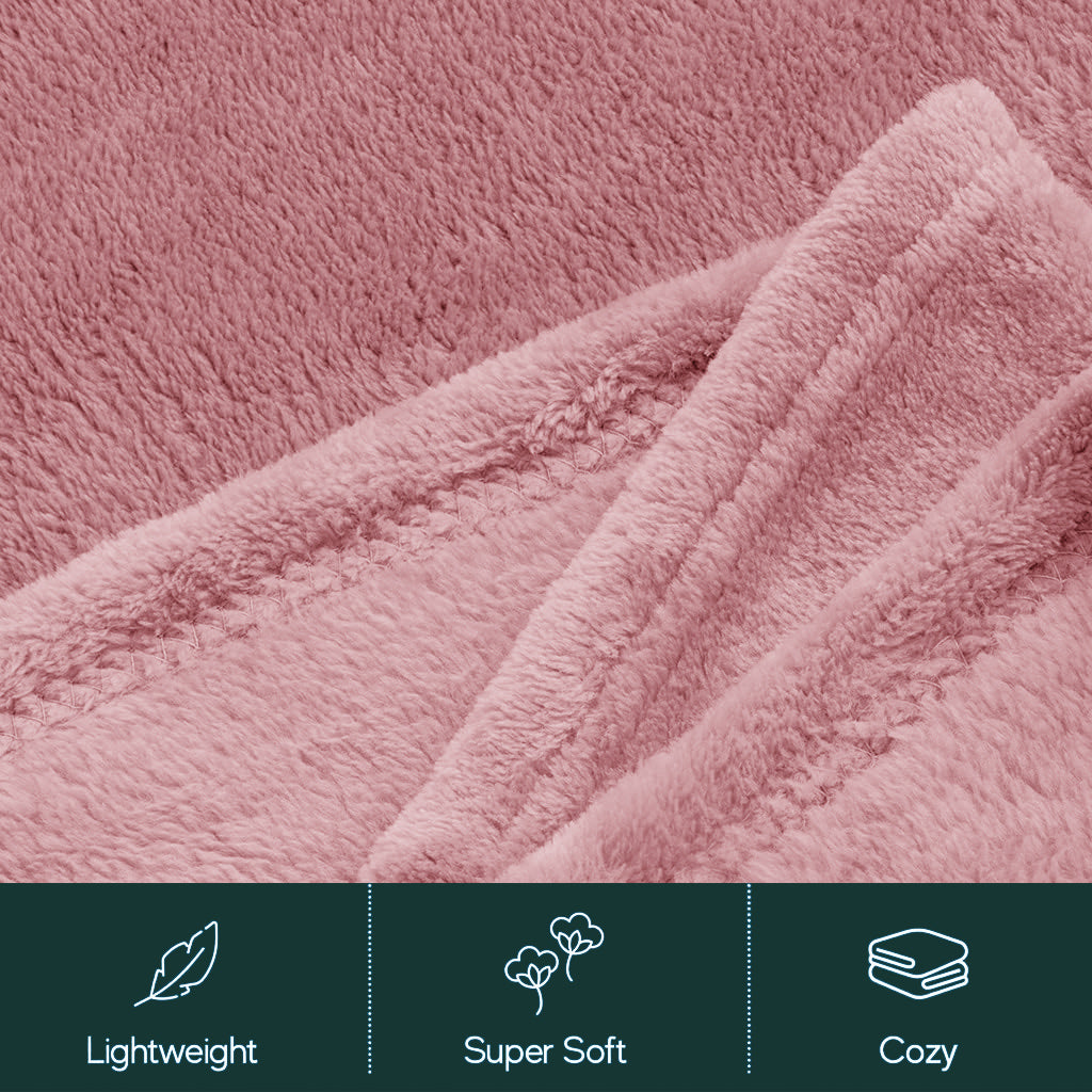 All-Season Cozy Fleece Set – Dusky Rose