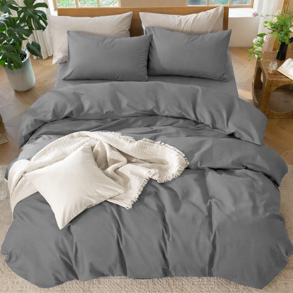Anthracite Duvet Cover Set