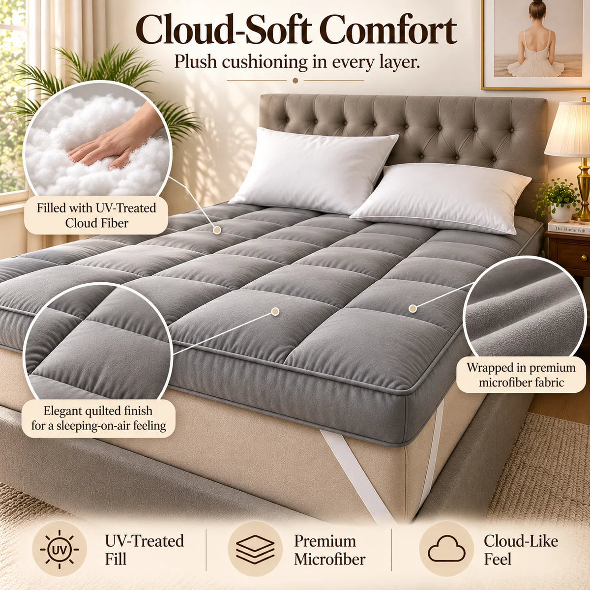 Graphite Mattress Topper