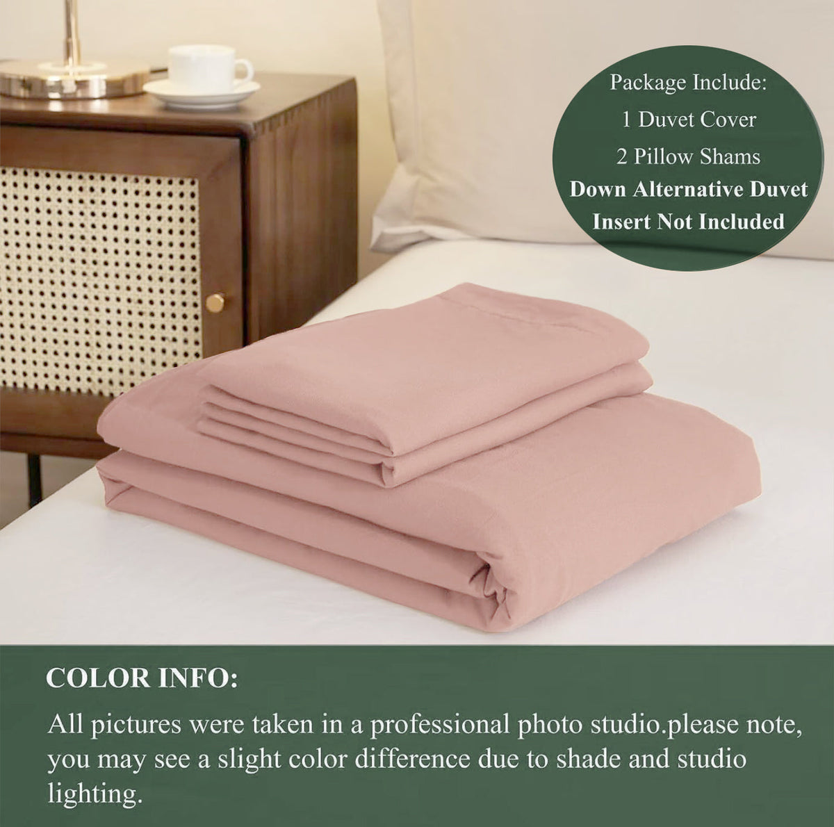 Dusky Rose Duvet Cover Set