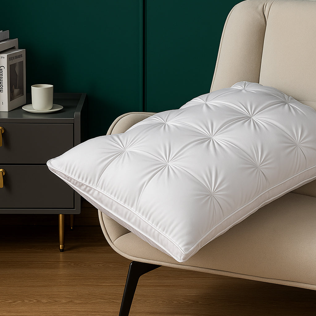 Handmade Pintuck Filled Pillow