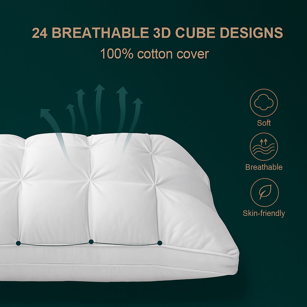 Handmade Pintuck Filled Pillow