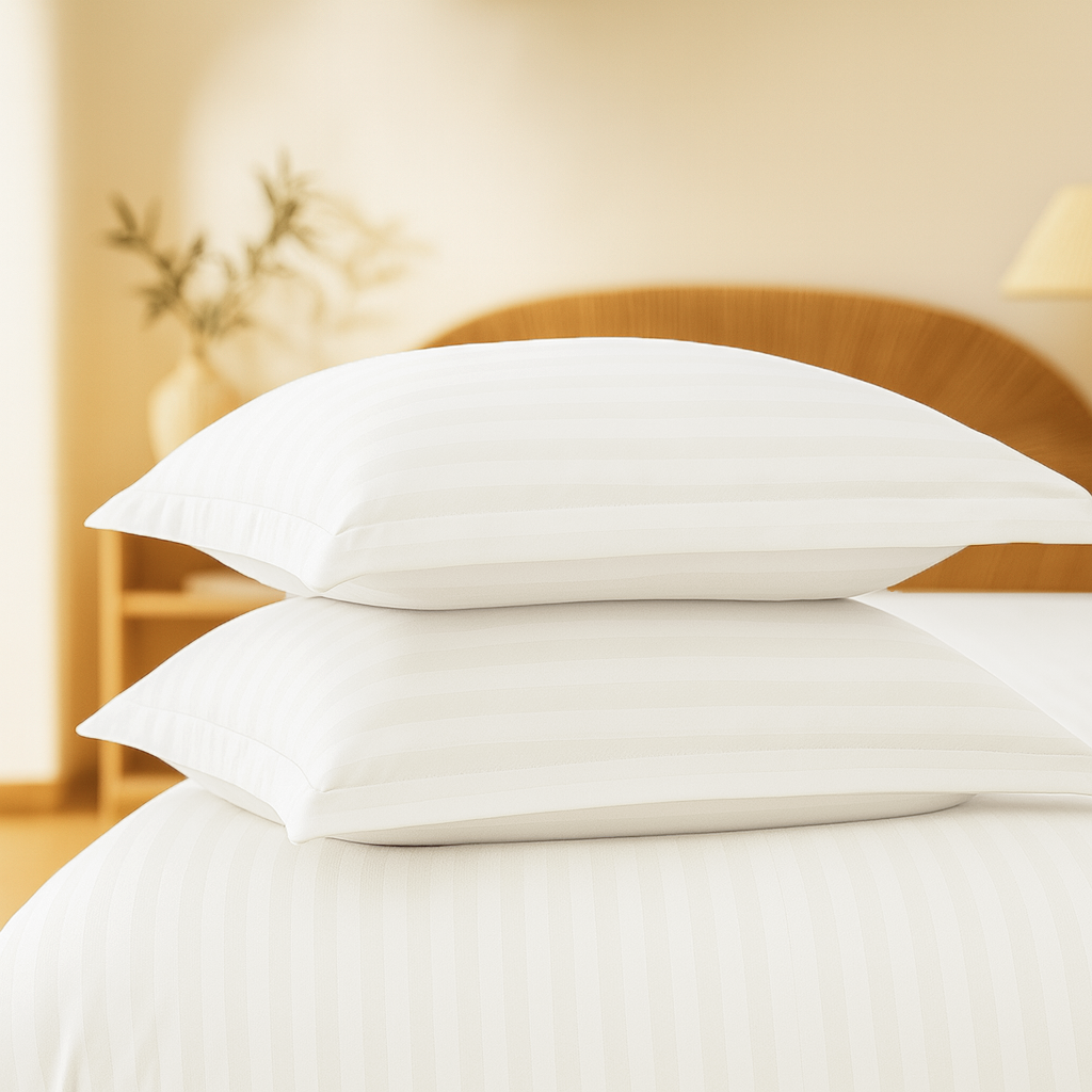 White Stripes Duvet Cover Set 6PCS