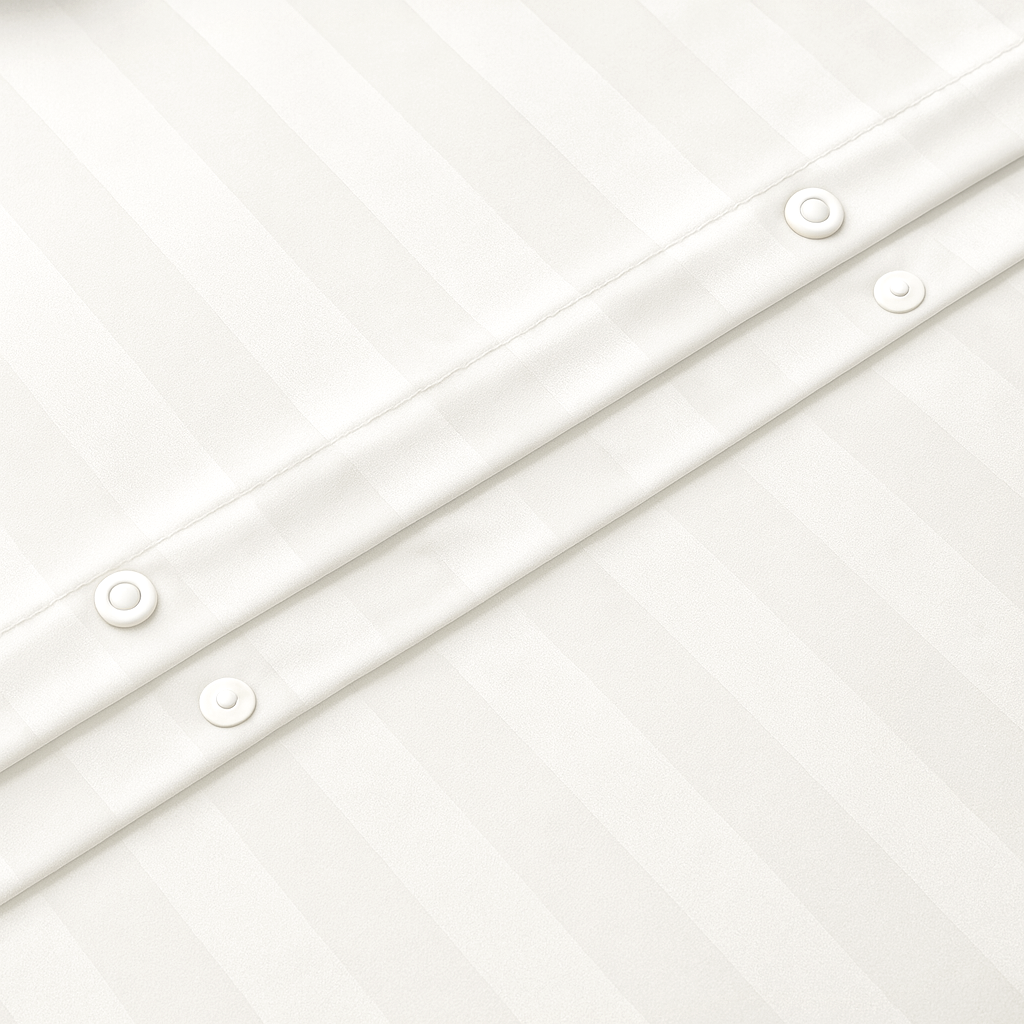 White Stripes Duvet Cover Set 6PCS